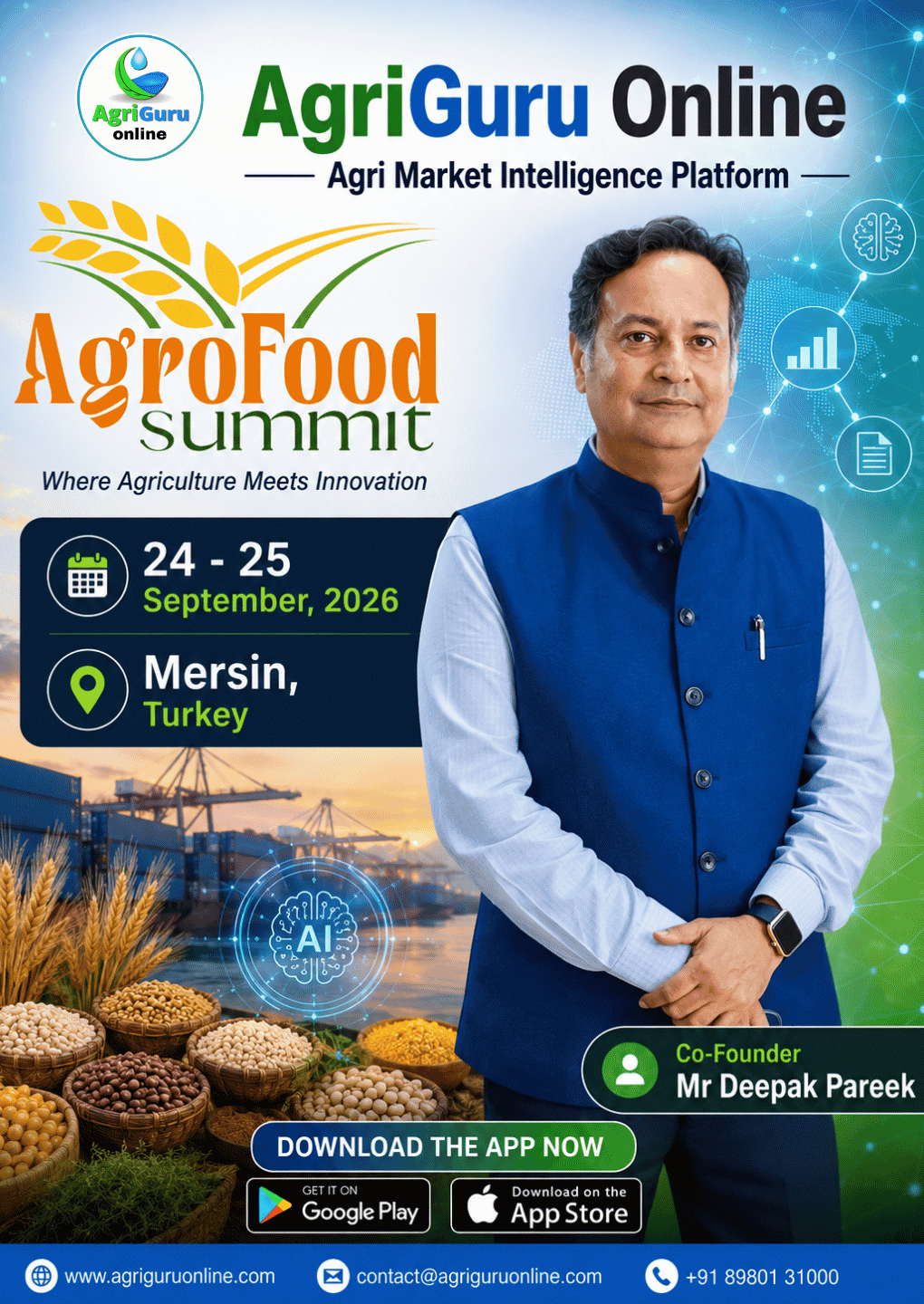 Meet Our Co-Founder Mr Deepak Pareek at Agro Food Summit Turkey 2026