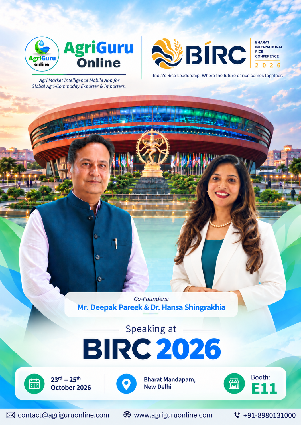 BIRC 2026 Speakers: Mr. Deepak Pareek & Dr. Hansa Shingrakhia