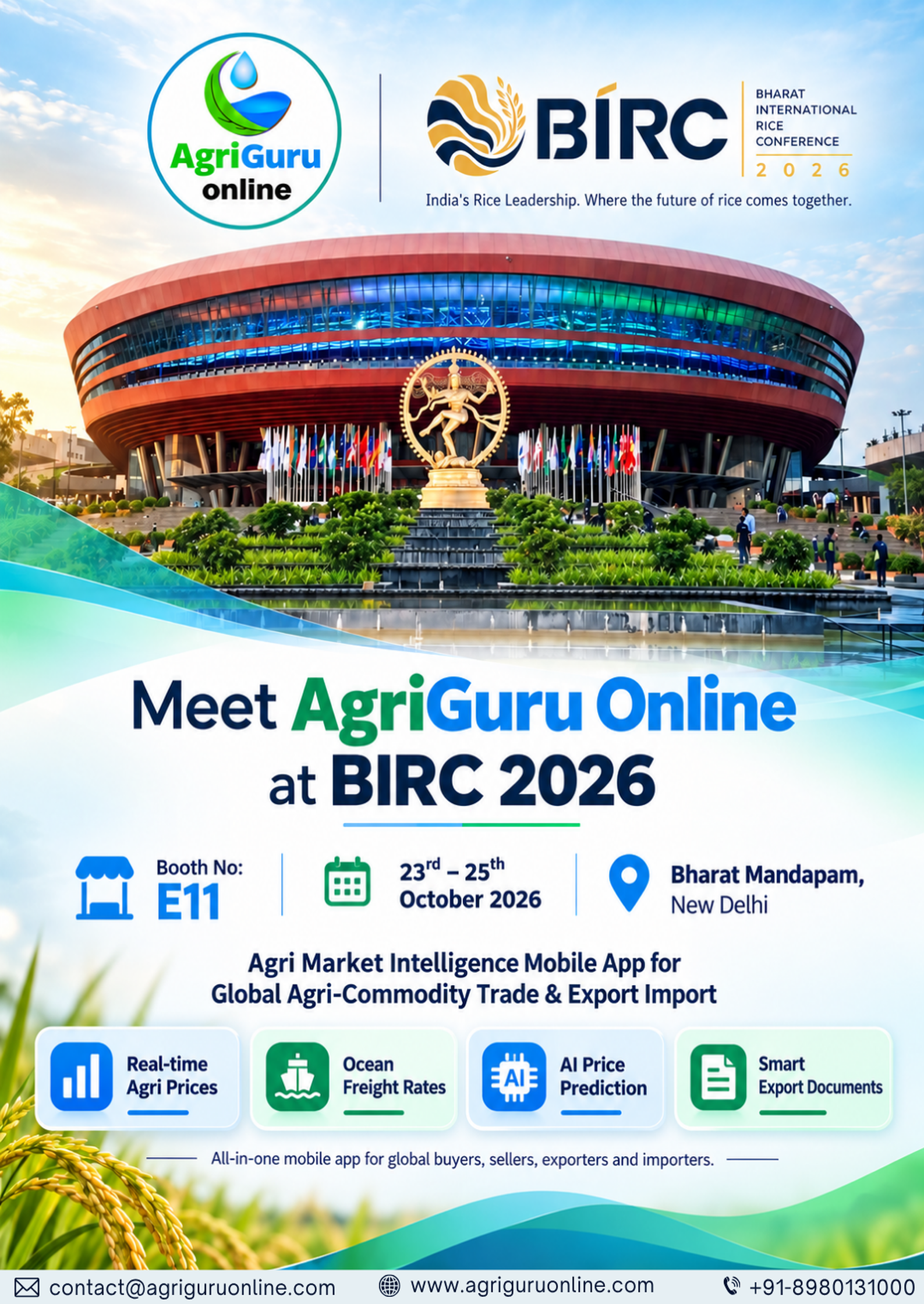 BIRC 2026 New Delhi | Meet AgriGuru Online at Booth E11