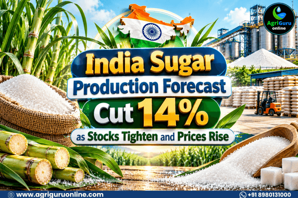 India Sugar Production Forecast Cut 14% as Stocks Tighten and Prices Rise