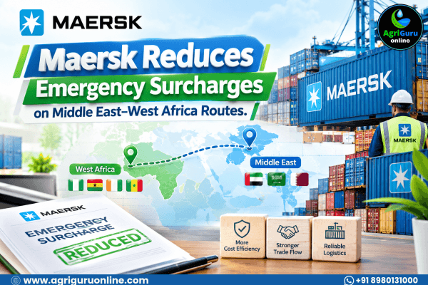Maersk Reduces Emergency Surcharges on Middle East–West Africa Routes.