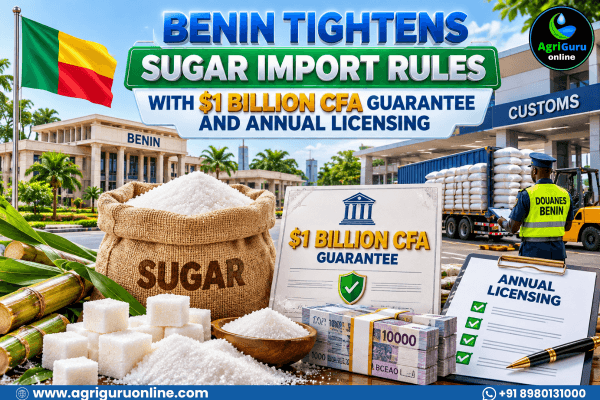 Benin Tightens Sugar Import Rules with $1 Billion CFA Guarantee and Annual Licensing