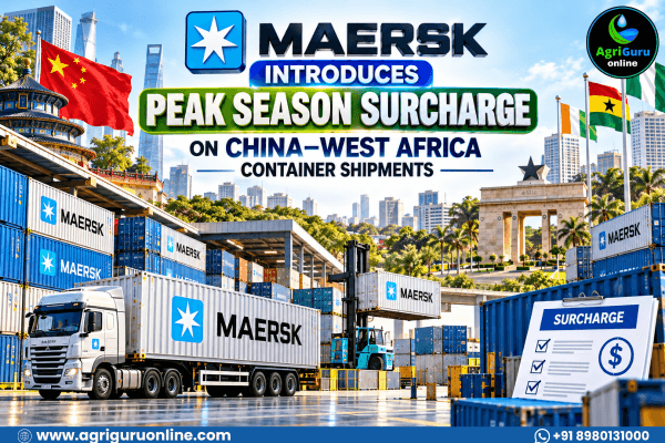 Maersk Introduces Peak Season Surcharge on China–West Africa Container Shipments