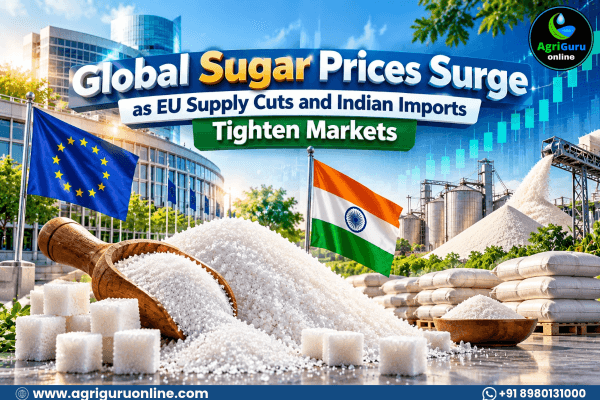 Global Sugar Prices Surge as EU Supply Cuts and Indian Imports Tighten Markets