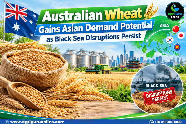 Australian Wheat Gains Asian Demand Potential as Black Sea Disruptions Persist