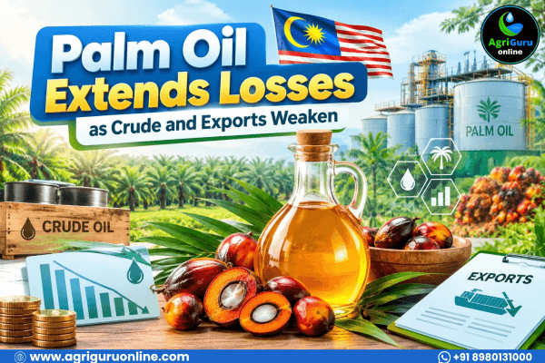 Palm Oil Extends Losses as Crude and Exports Weaken