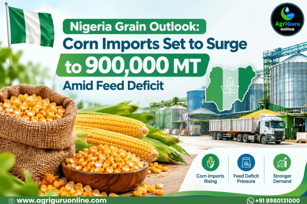 Nigeria Grain Outlook: Corn Imports Set to Surge to 900,000 MT Amid Feed Deficit
