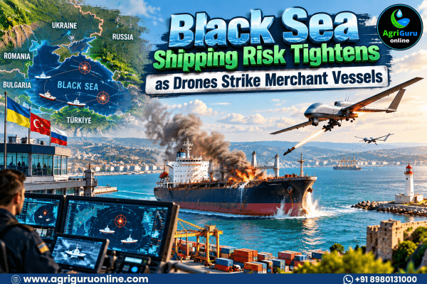 Black Sea Shipping Risk Tightens as Drones Strike Merchant Vessels