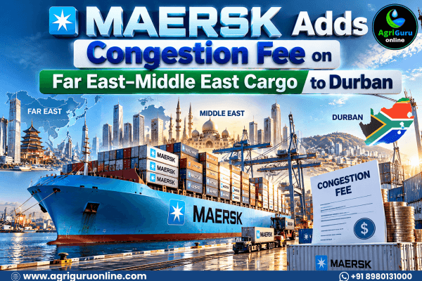 Maersk Adds Congestion Fee on Far East–Middle East Cargo to Durban.