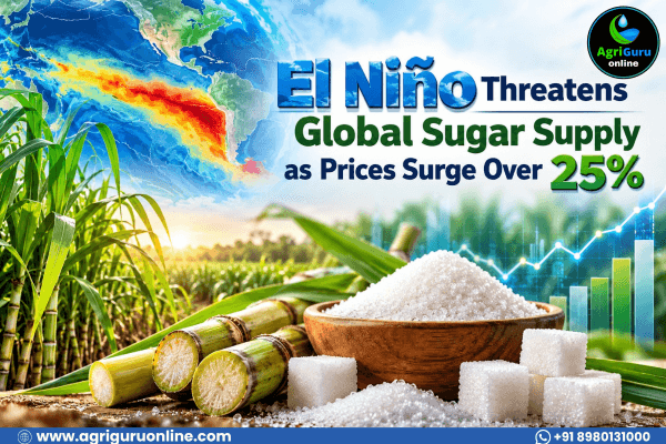 El Niño Threatens Global Sugar Supply as Prices Surge Over 25%