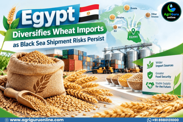 Egypt Diversifies Wheat Imports as Black Sea Shipment Risks Persist