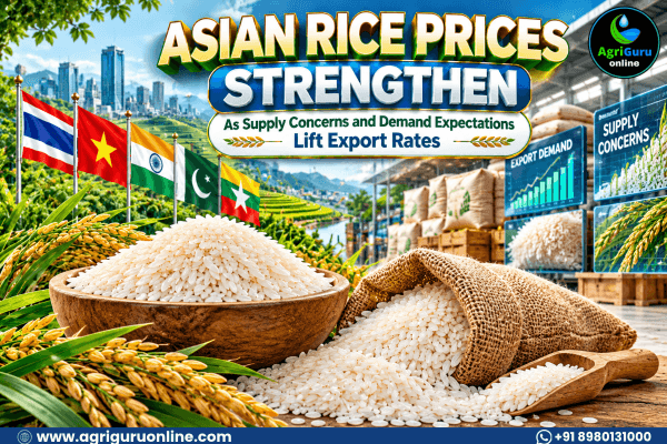 Asian Rice Prices Strengthen as Supply Concerns and Demand Expectations Lift Export Rates