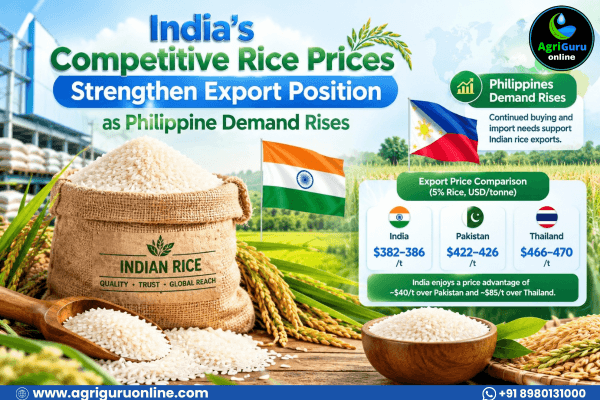 India’s Competitive Rice Prices Strengthen Export Position as Philippine Demand Rises