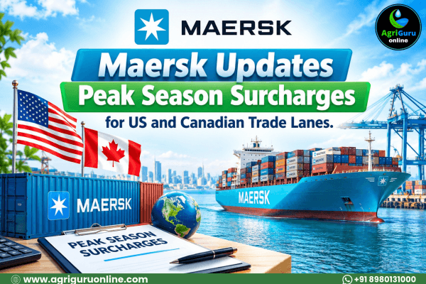 Maersk Updates Peak Season Surcharges for US and Canadian Trade Lanes.
