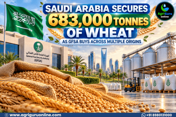 Saudi Arabia Secures 683,000 Tonnes of Wheat as GFSA Buys Across Multiple Origins