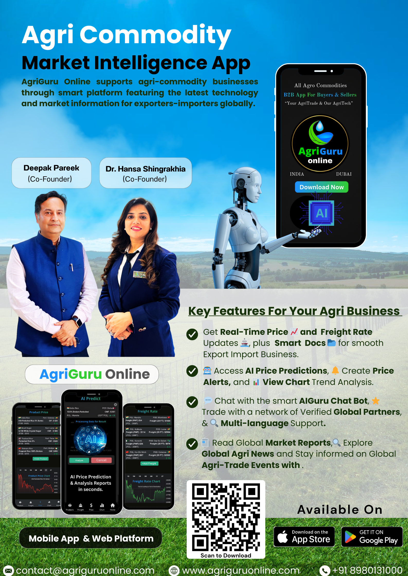 AgriGuru Online – Agri Commodity Market Intelligence App for Global Importers & Exporters