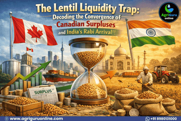 The Lentil Liquidity Trap: Decoding the Convergence of Canadian Surpluses and India’s Rabi Arrival!!
