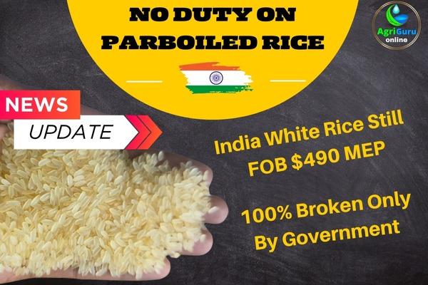 Duty on Parboiled Rice Removed