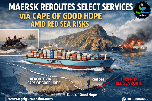 Maersk Reroutes Select Services via Cape of Good Hope Amid Red Sea Risks