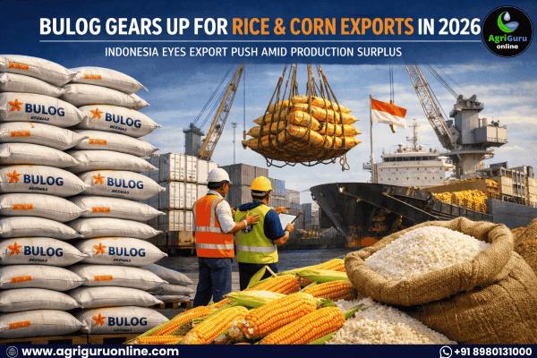 Indonesia’s Bulog Gears Up for Rice and Corn Exports in 2026 Amid Production Surplus