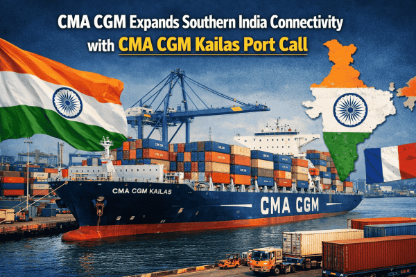 CMA CGM Expands Southern India Connectivity with CMA CGM Kailas Port Call