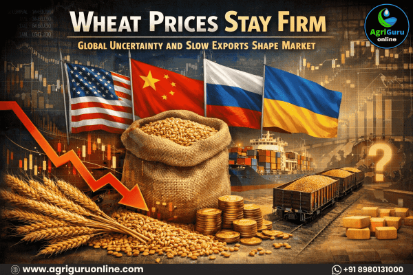 Wheat Prices Stay Firm as Global Uncertainty and Slow Exports Shape Market