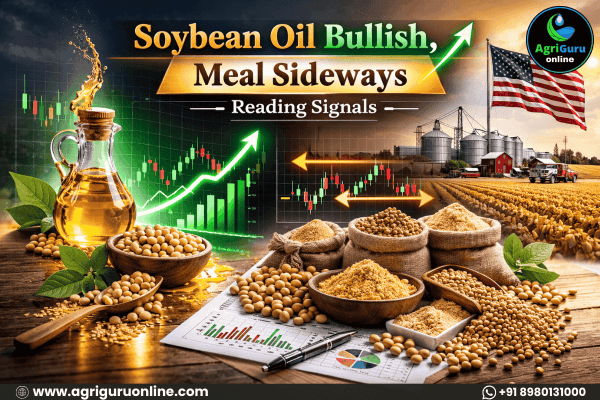 Soybean Oil Bullish, Meal Sideways: Reading Signals!!