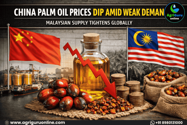 China Palm Oil Prices Dip Amid Weak Demand, Malaysian Supply Tightens Globally
