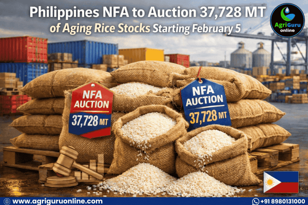 Philippines NFA to Auction 37,728 MT of Aging Rice Stocks Starting February 5