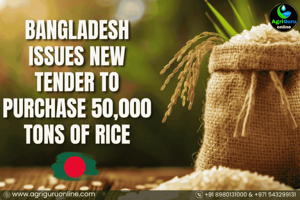 Bangladesh Issues New Tender to Purchase 50,000 Tons of Rice