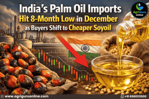 India's Palm Oil Imports Plunge to 8-Month Low in December Amid Shift to Cheaper Oils