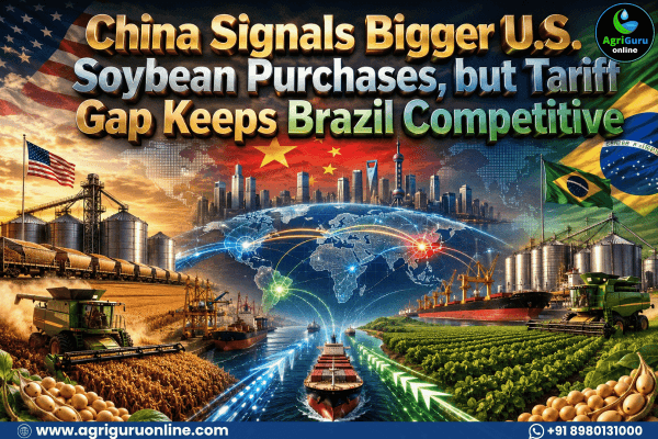 China Signals Bigger U.S. Soybean Purchases, but Tariff Gap Keeps Brazil Competitive