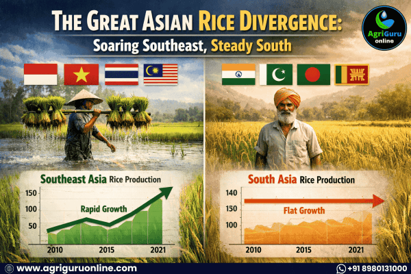 The Great Asian Rice Divergence: Soaring Southeast, Steady South