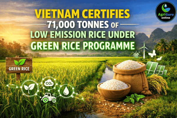 Vietnam Certifies 71,000 Tonnes of Low Emission Rice Under Green Rice Program