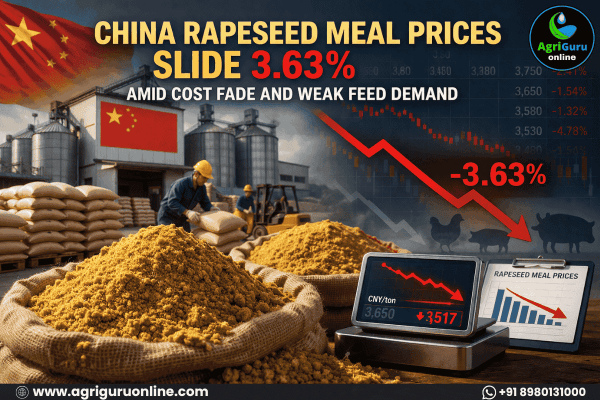 China Rapeseed Meal Prices Slide 3.63% Amid Cost Fade and Weak Feed Demand