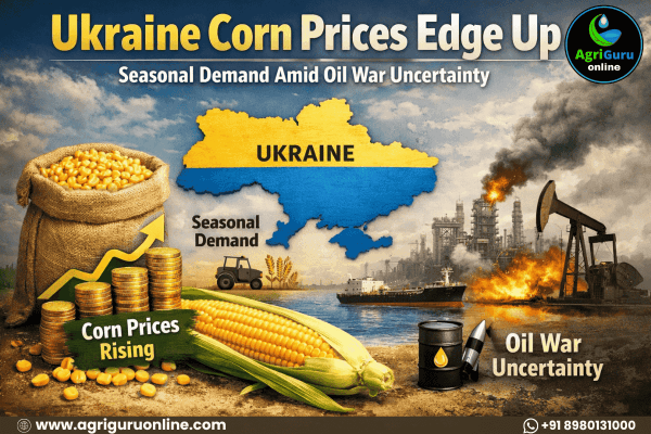Ukraine Corn Prices Edge Up on Seasonal Demand Amid Oil War Uncertainty