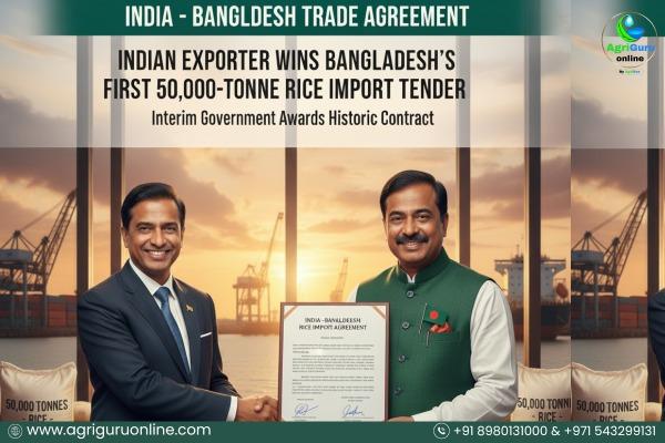 Indian Exporter Wins Bangladesh’s First 50,000-Tonne Rice Import Tender Under Interim Government