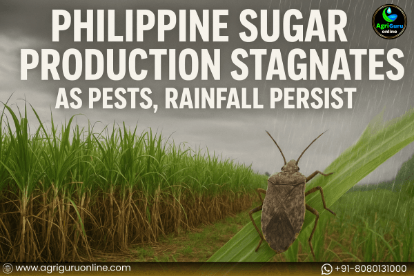 Philippine Sugar Production Stagnates as Pests, Rainfall Persist