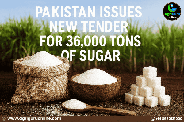 Pakistan Issues New Tender for 36,000 Tons of Sugar