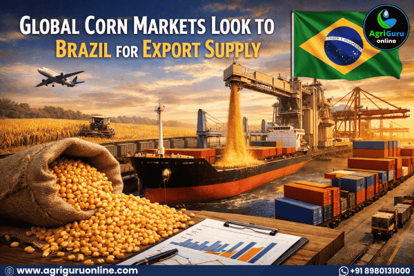 Global Corn Markets Look to Brazil for Export Supplyv