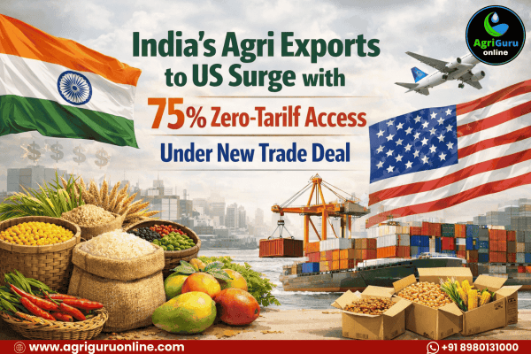 India's Agri Exports to US Surge with 75% Zero-Tariff Access Under New Trade Deal