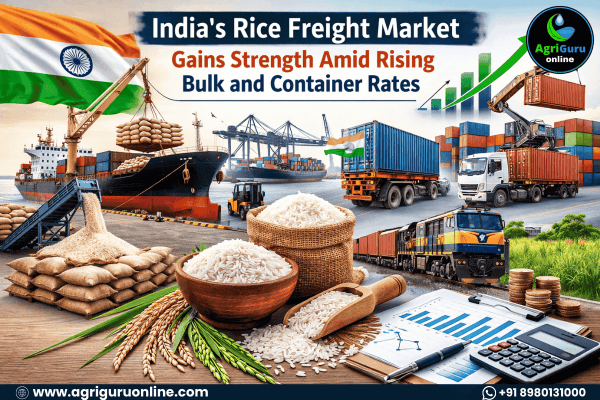India's Rice Freight Market Gains Strength Amid Rising Bulk and Container Rates