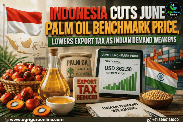 Indonesia Cuts June Palm Oil Benchmark Price, Lowers Export Tax as Indian Demand Weakens