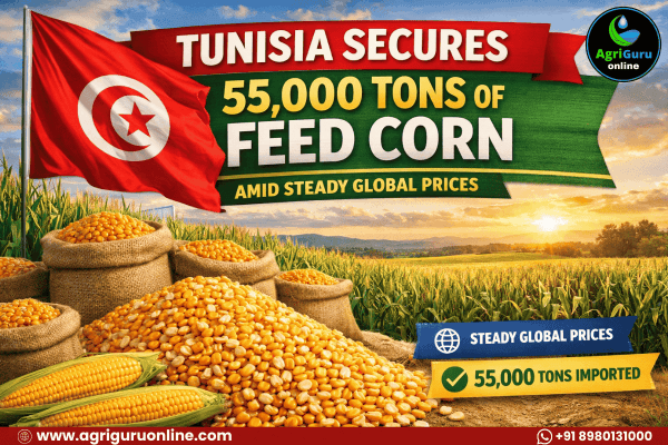 Tunisia Secures 55,000 Tons of Feed Corn Amid Steady Global Prices