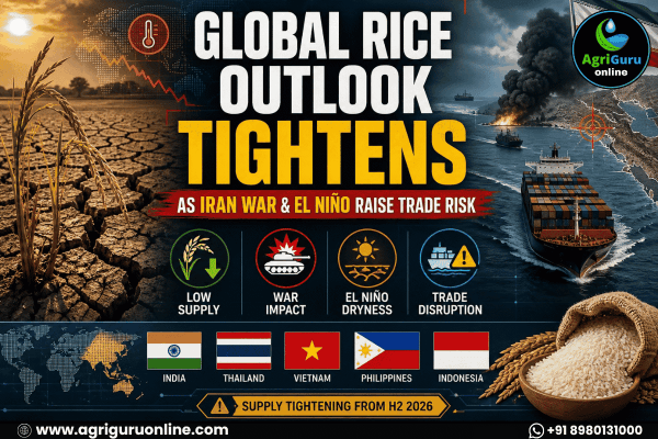 Global Rice Outlook Turns Tighter as Iran War and El Nino Raise Trade Risk