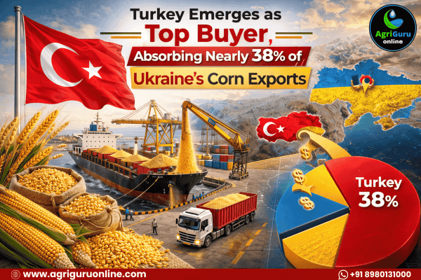 Turkey Emerges as Top Buyer, Absorbing Nearly 38% of Ukraine’s Corn Exports