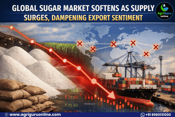 Global Sugar Market Softens as Supply Surges, Dampening Export Sentiment