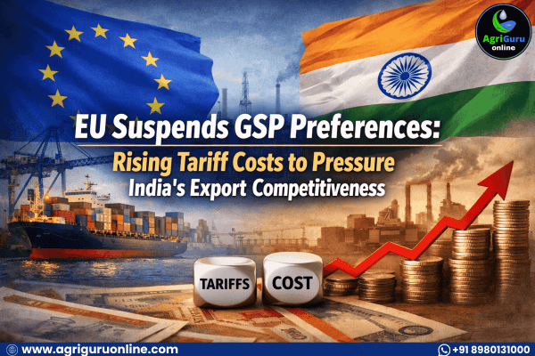 EU Suspends GSP Preferences: Rising Tariff Costs to Pressure India’s Export Competitiveness