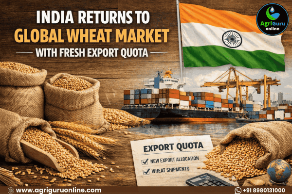 India Returns to Global Wheat Market with Fresh Export Quota