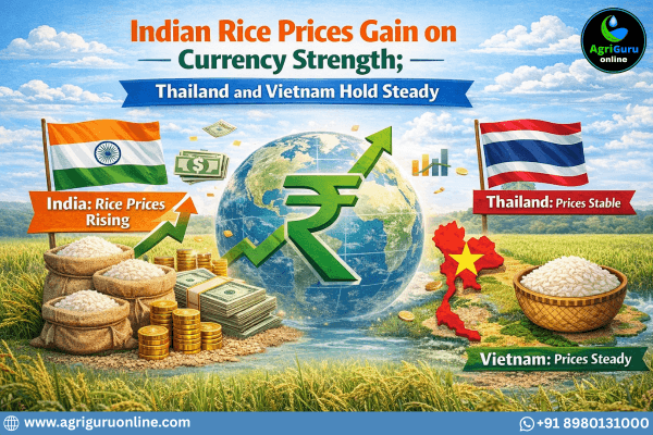 Indian Rice Prices Gain on Currency Strength; Thailand and Vietnam Hold Steady